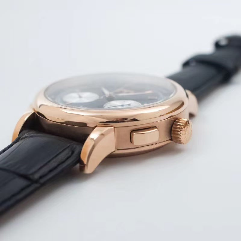 Black - Yellow 904L Steel - Black Leather -Automatic - 41mm