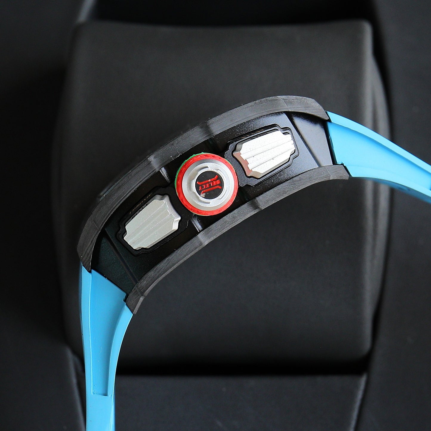 Chronograph - Black Ceramic- Blue Rubber- Self-winding - QUARTZ - 41*49mm