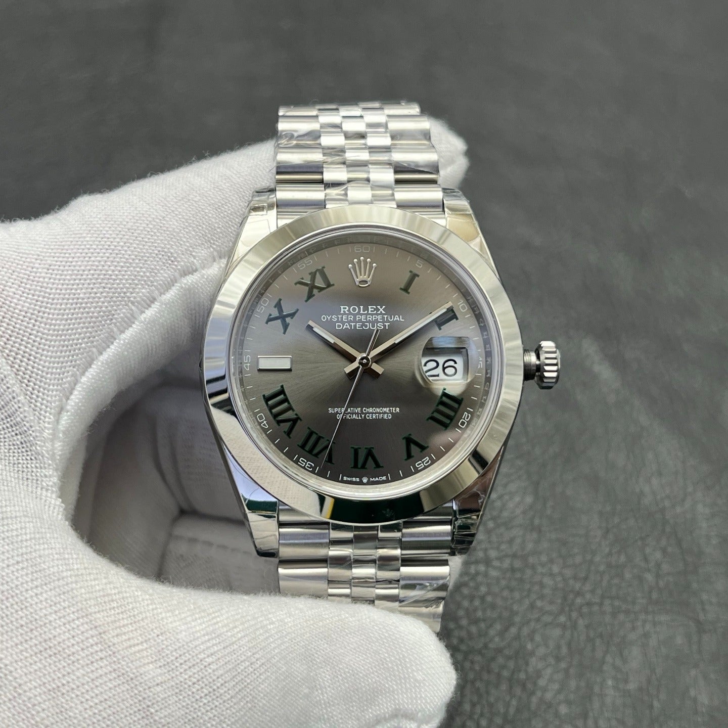 C-Factory -Grey - Smooth Bezel - Silver 904L Steel- Automatic - 41mm