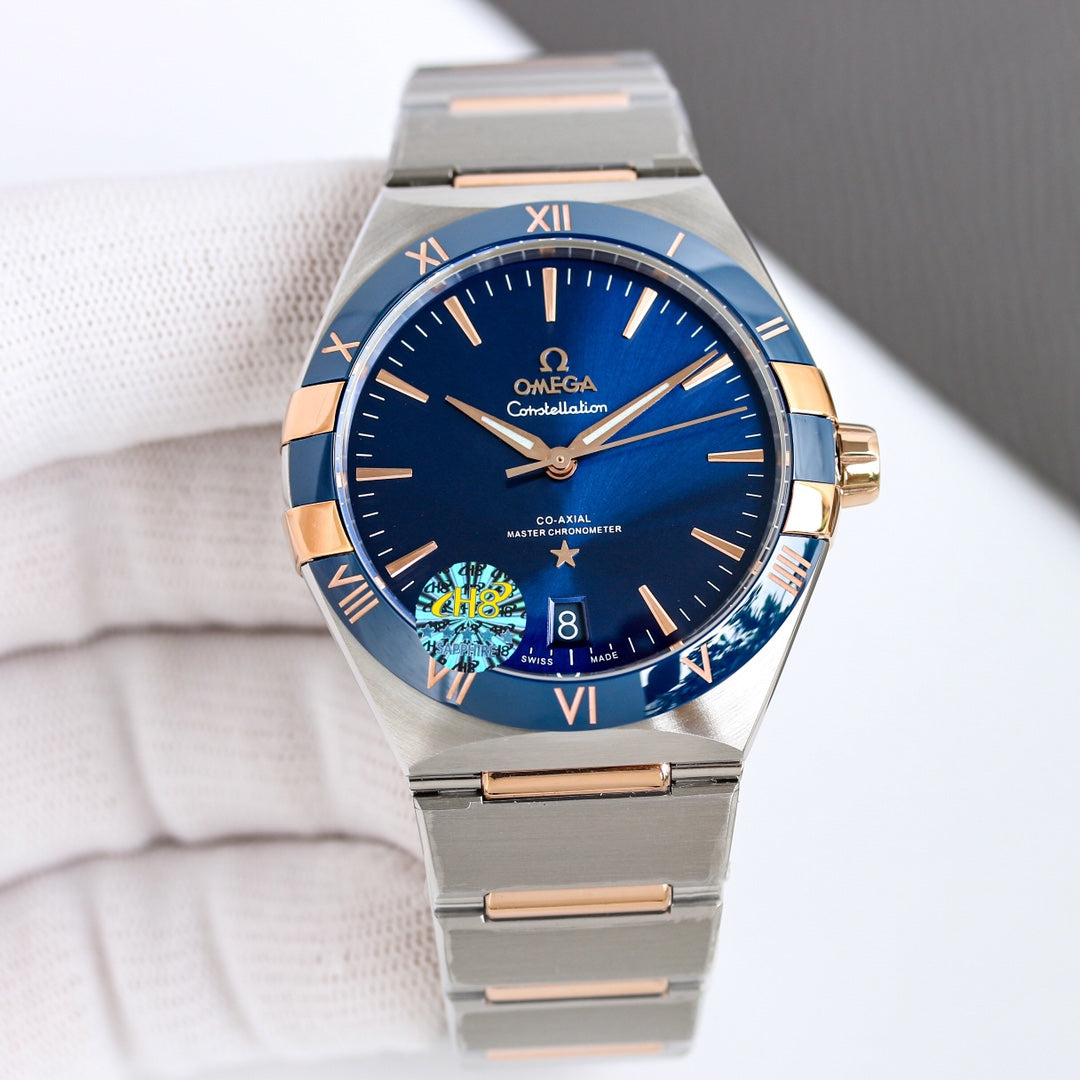 Blue - Yellowgold - Silver- 904L Steel- Automatic - 41mm