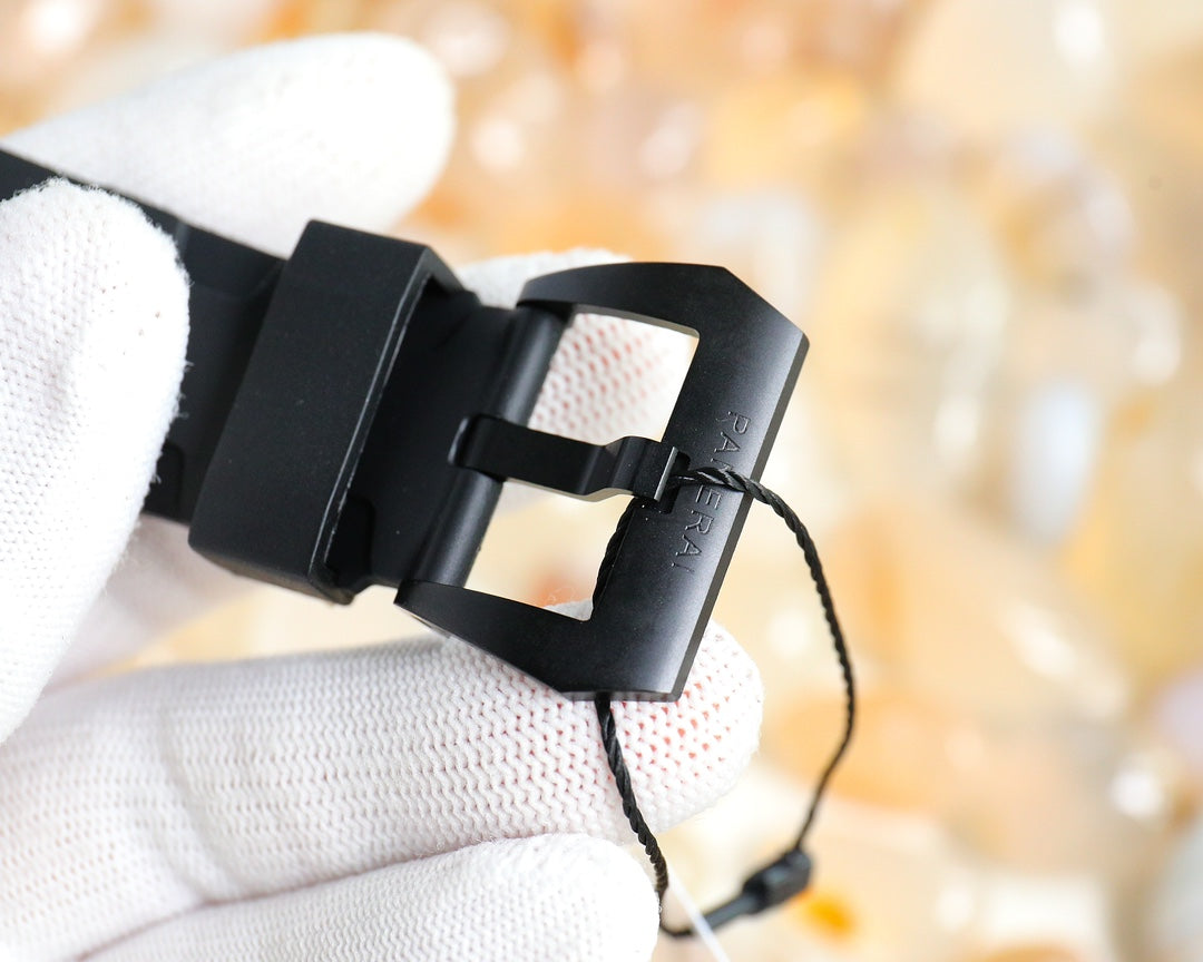 316L Steel Black- Hollow Red- Black Rubber - Automatic - 47mm