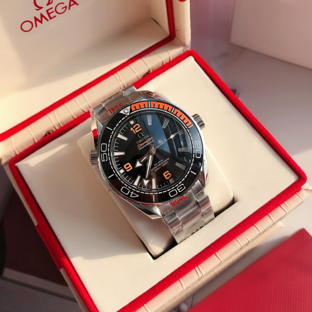 Limited-time offer! S-Master 600-Black Orange Bezel - 904L Steel - Automatic - 43mm