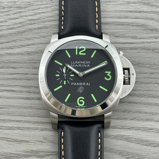 Black Silver - 904L Steel - Black Leather -Automatic - 44mm