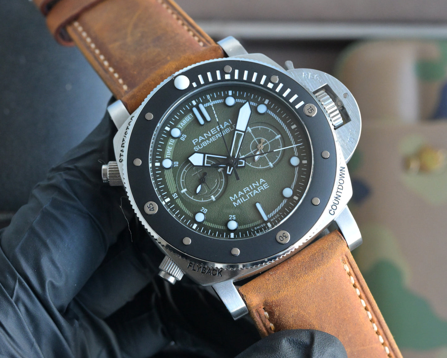 316L Black Green - Khaki Rubber - Automatic - 47mm
