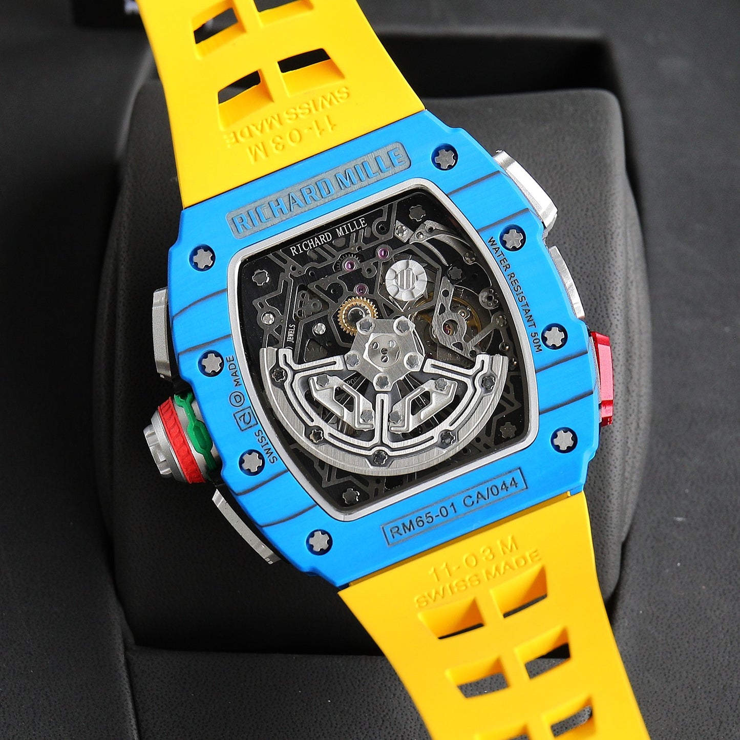 Chronograph - Blue Ceramic- Yellow Rubber- Self-winding - QUARTZ - 41*49mm