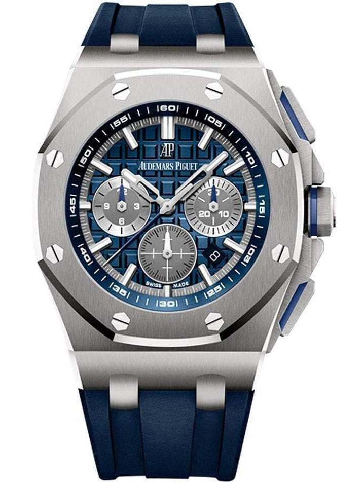 Chronograph-Blue Silver OFFs - Blue Rubber - Automatic - 43mm