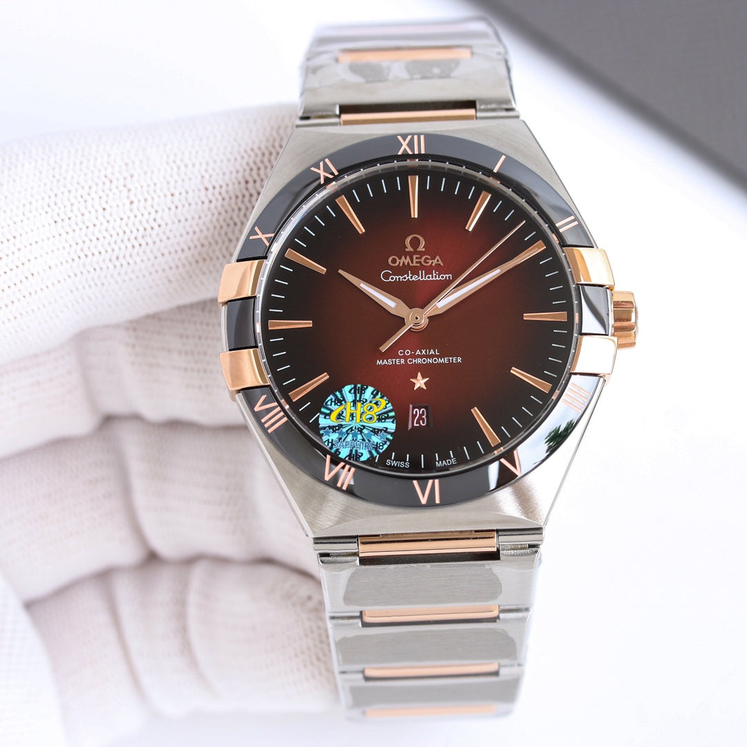 Red - Black - Silver 904L Steel- Automatic - 41mm