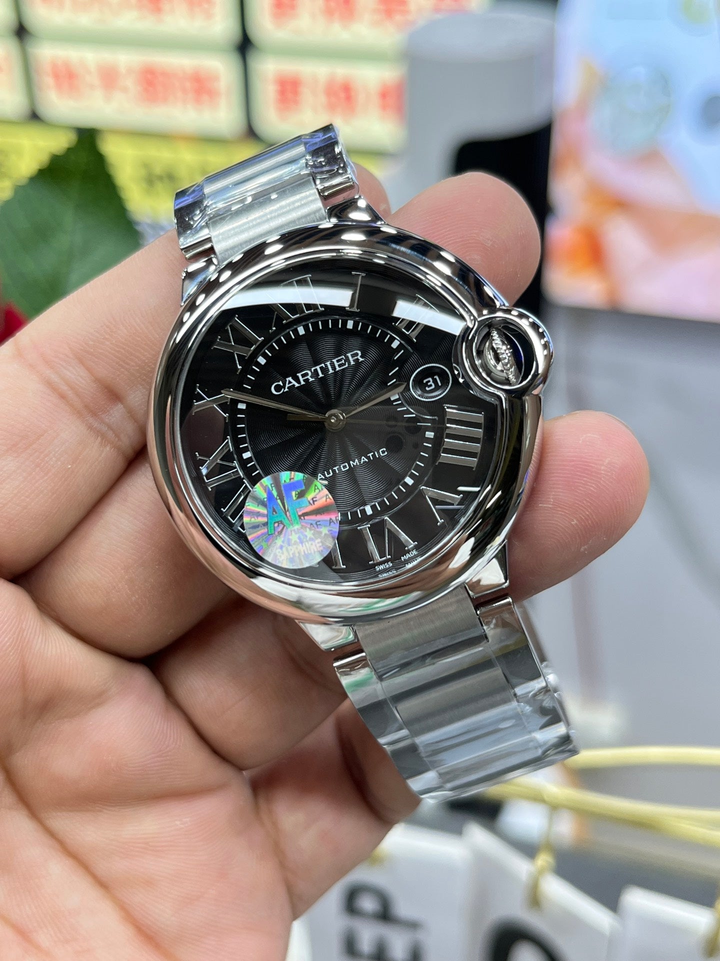 Black Dial - White 904L Steel - Automatic - 41mm