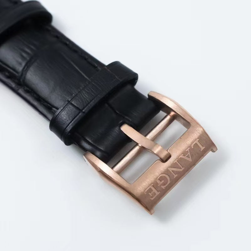 Black - Yellow 904L Steel - Black Leather -Automatic - 41mm