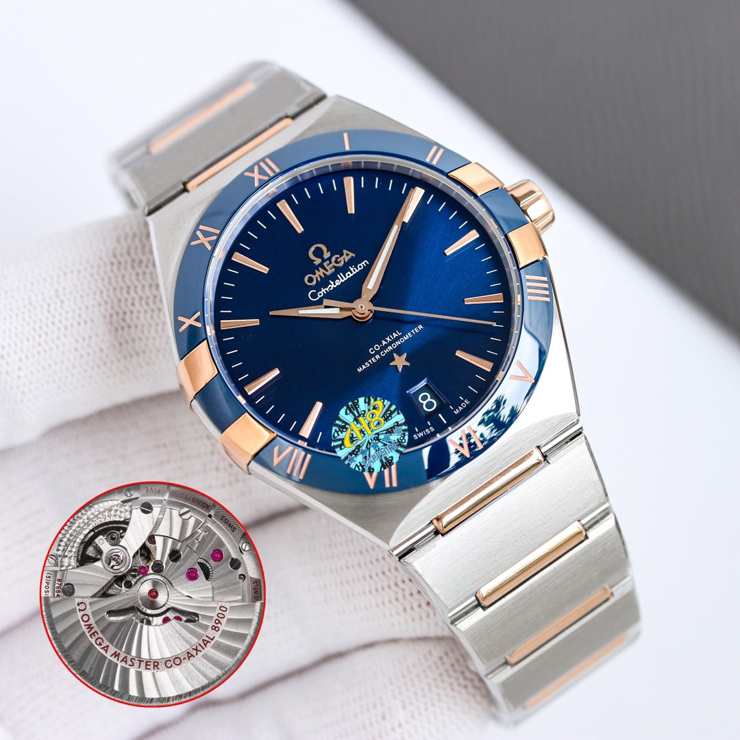 Blue - Yellowgold - Silver- 904L Steel- Automatic - 41mm