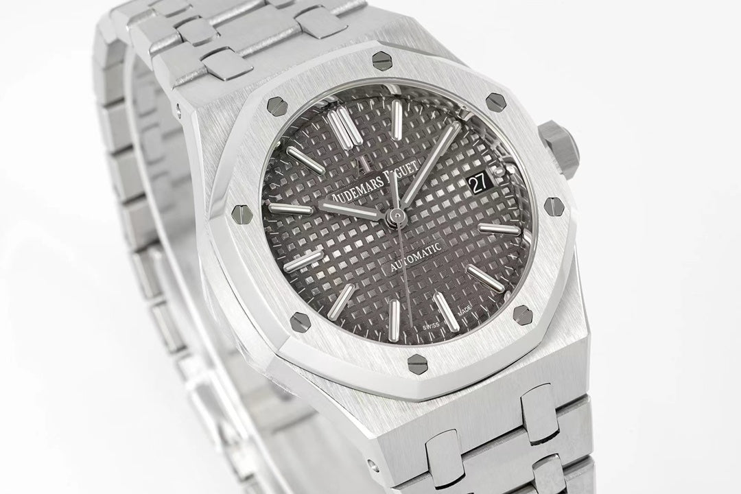 15450ST - Grey Ultra-thin - Silver 904L Steel - Automatic - 37mm