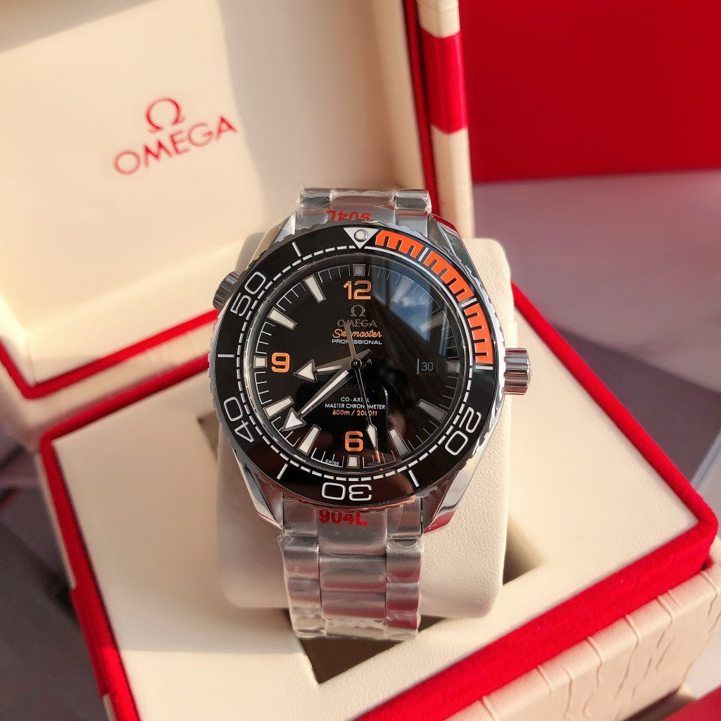 Limited-time offer! S-Master 600-Black Orange Bezel - 904L Steel - Automatic - 43mm