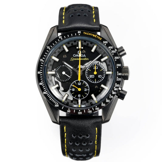 Chronograph -Moon back - Black Ceramic- Black Ruber- Automatic - 44mm