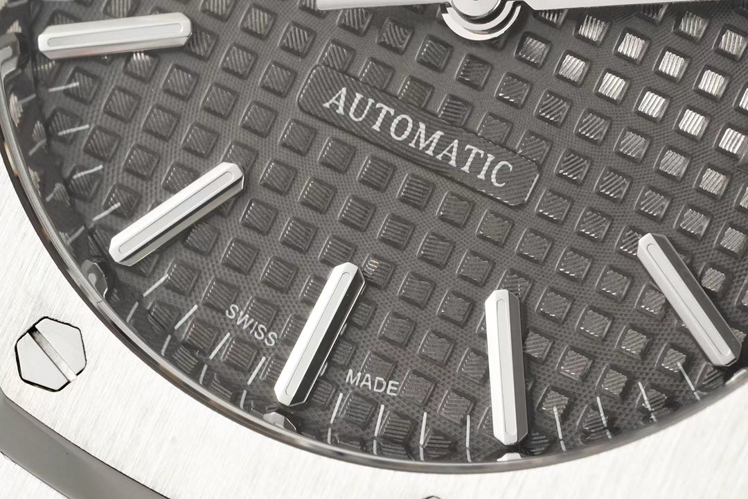15450ST - Grey Ultra-thin - Silver 904L Steel - Automatic - 37mm