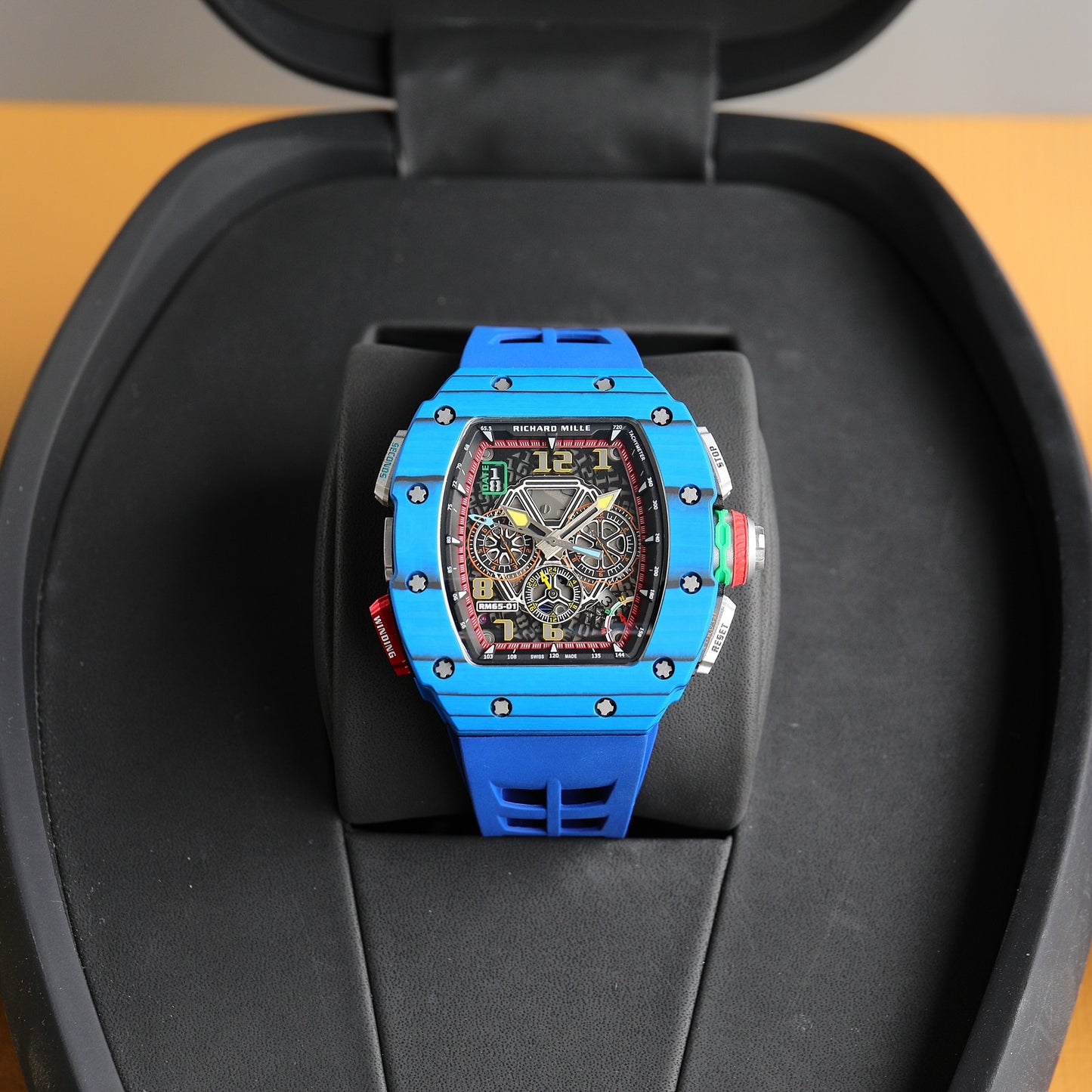 Chronograph - Blue Ceramic- Blue Rubber- Self-winding - QUARTZ - 41*49mm
