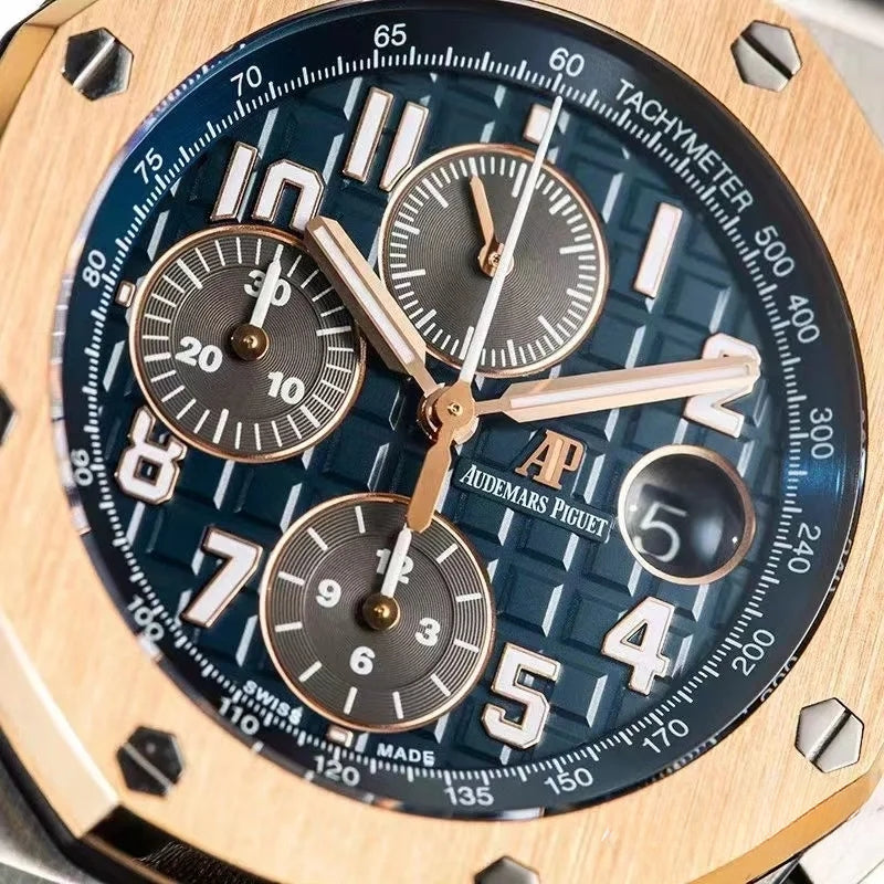 Chronograph- Blue -Yellow Ceramic- Navy Rubber - Automatic - 42mm
