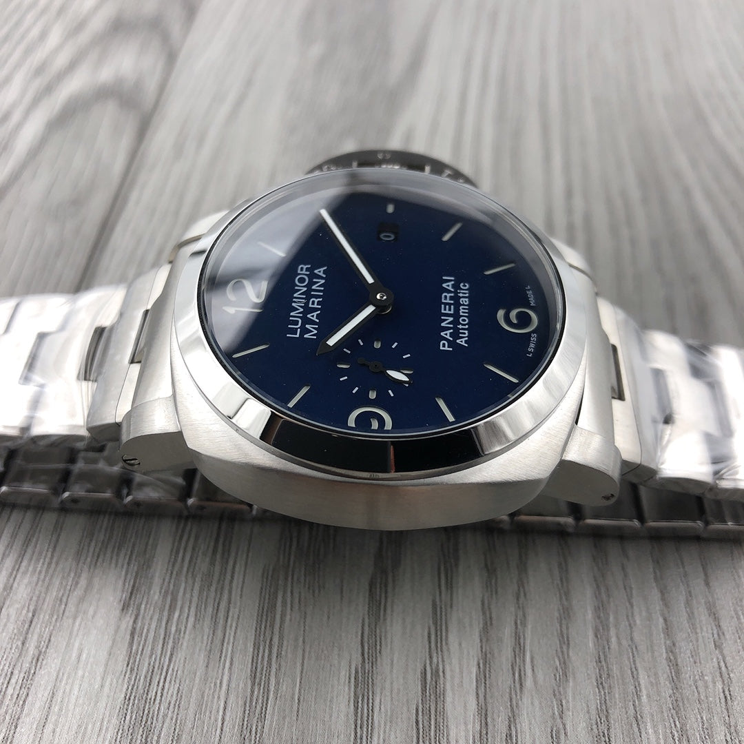 Blue Silver -904L Steel - White 904L -Automatic - 44mm