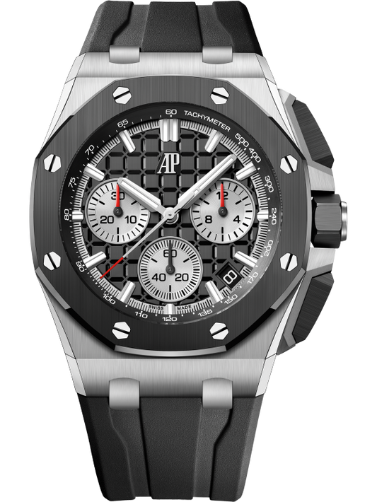 Chronograph -Black OFFs - Black Rubber - Quartz - 43mm