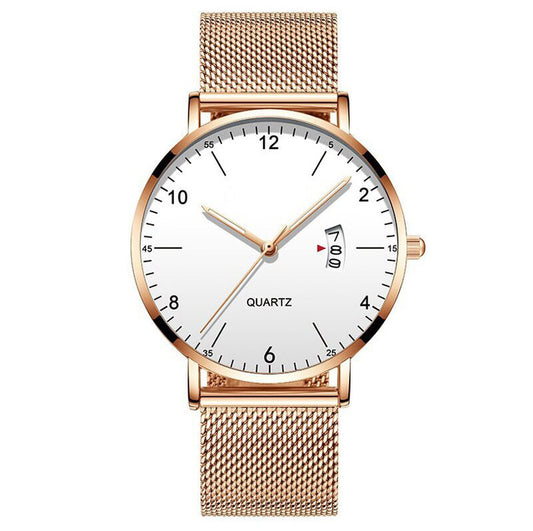 Simple Style Quartz Wrist Watch Men Casual Watch - 40mm