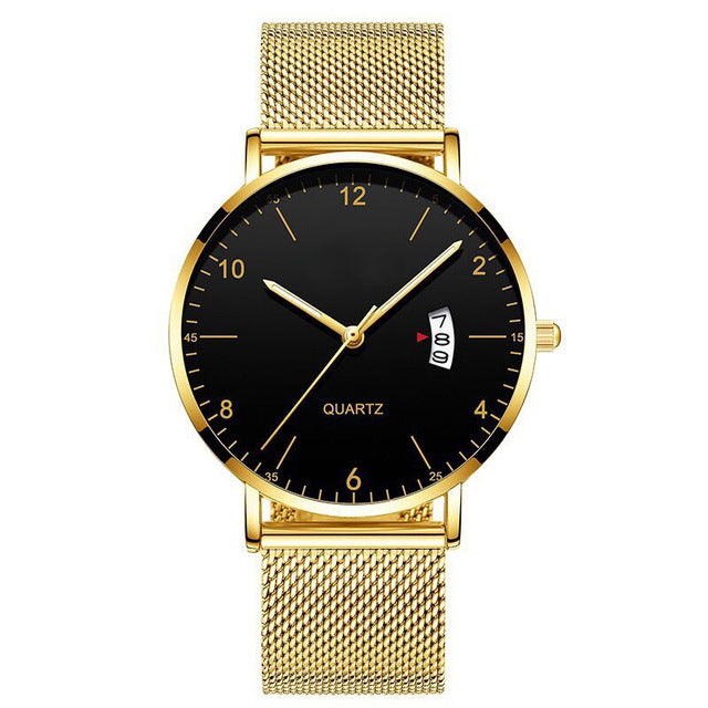 Simple Style Quartz Wrist Watch Men Casual Watch - 40mm