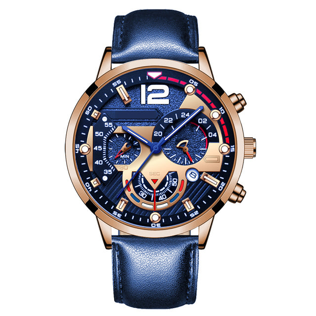 Blue Dial - Blue Leather - Automatic -42mm