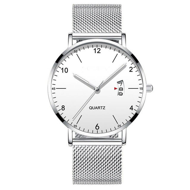 Simple Style Quartz Wrist Watch Men Casual Watch - 40mm
